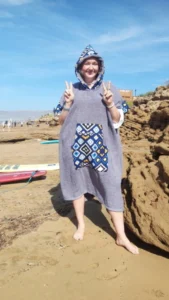 Towel poncho handmade